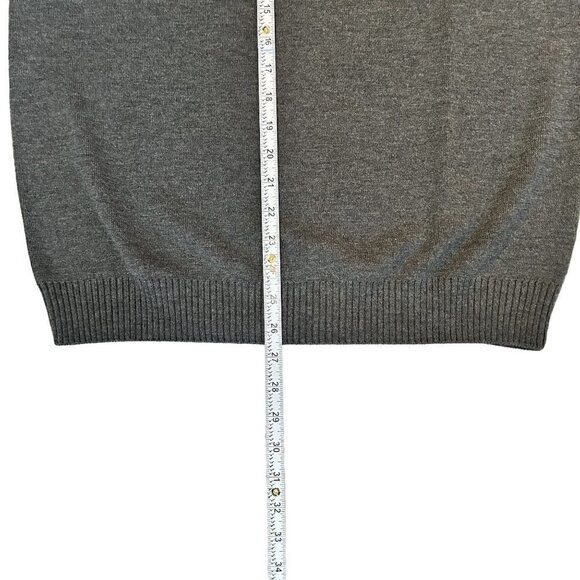 VTG 90's Lands End Sweater Vest Men's Size L Gray Pullover - Golf Style #P1490 - Picture 8 of 10